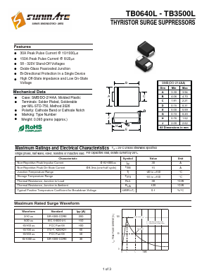TB1800L Datasheet PDF SUNMATE electronic Co., LTD