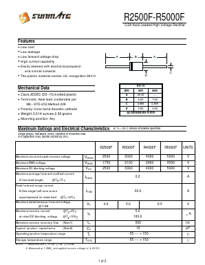 R5000F Datasheet PDF SUNMATE electronic Co., LTD