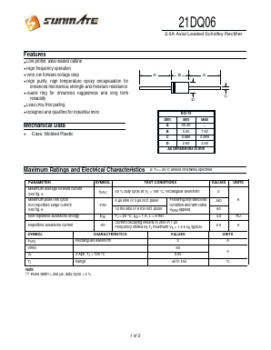 21DQ06 Datasheet PDF SUNMATE electronic Co., LTD