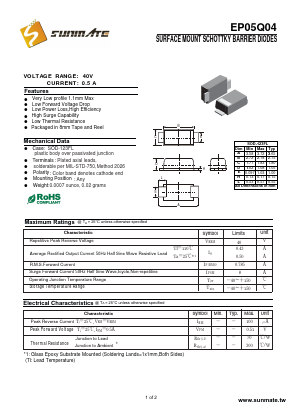 EP05Q04 Datasheet PDF SUNMATE electronic Co., LTD