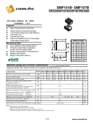 SMF104B Datasheet PDF SUNMATE electronic Co., LTD
