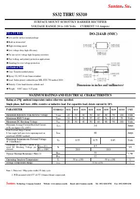 SS35 Datasheet PDF Suntan Capacitors