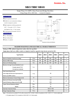 MB4S_ Datasheet PDF Suntan Capacitors