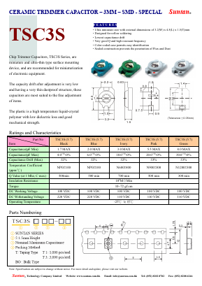 TSC3S Datasheet PDF Suntan Capacitors