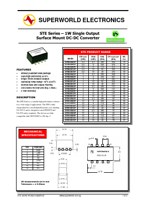 STE15S05F Datasheet PDF Superworld Electronics