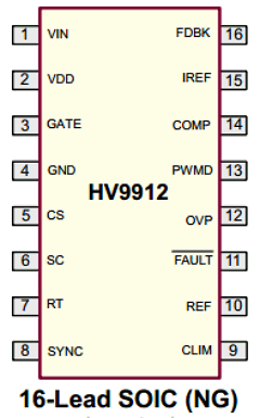 HV9912NG-G Datasheet PDF Supertex Inc