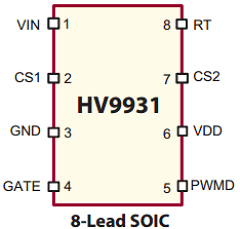 HV9931 Datasheet PDF Supertex Inc