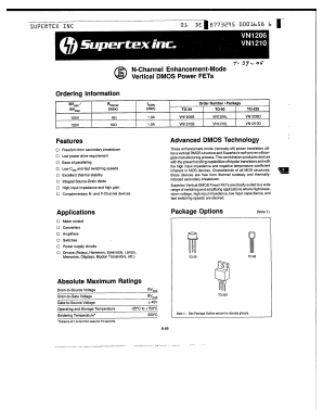 VN1210D Datasheet PDF Supertex Inc