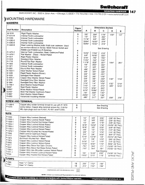 P1716 Datasheet PDF Switchcraft, Inc.
