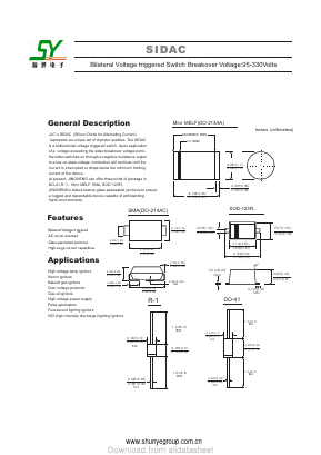 DB120S Datasheet PDF Changzhou Shunye Electronics Co.,Ltd.