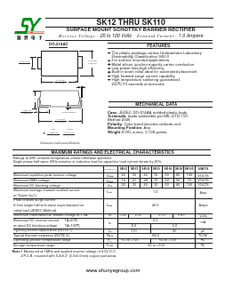 SK18 Datasheet PDF Changzhou Shunye Electronics Co.,Ltd.