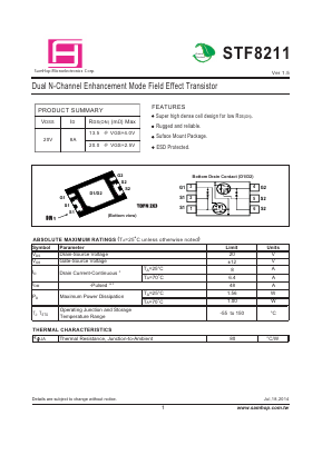 STF8211 Datasheet PDF Samhop Mircroelectronics