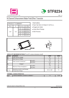 STF8234 Datasheet PDF Samhop Mircroelectronics
