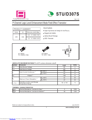 STD307S Datasheet PDF Samhop Mircroelectronics