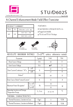 STD602S Datasheet PDF Samhop Mircroelectronics