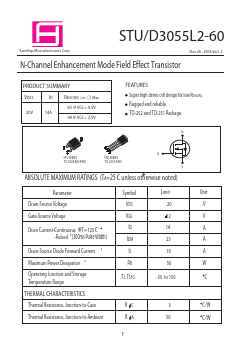 STD3055L2-60 Datasheet PDF Samhop Mircroelectronics