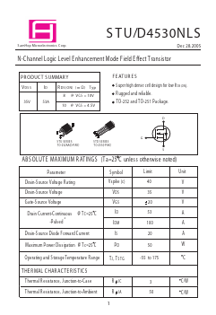 STD4530NLS Datasheet PDF Samhop Mircroelectronics