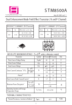 STM8500A Datasheet PDF Samhop Mircroelectronics