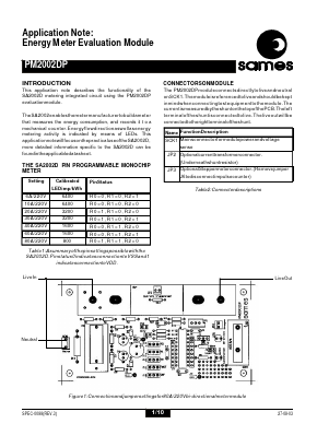 PM2002DP Datasheet PDF South African Micro Electronic Systems