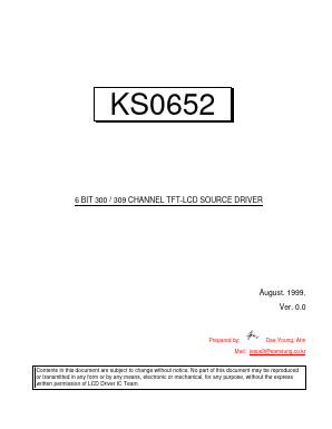 KS0652 Datasheet PDF Samsung