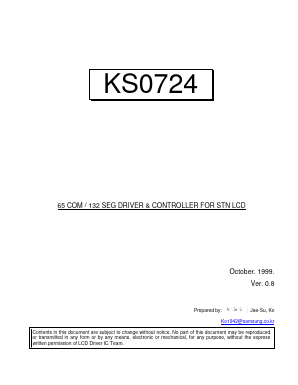 KS0724 Datasheet PDF Samsung
