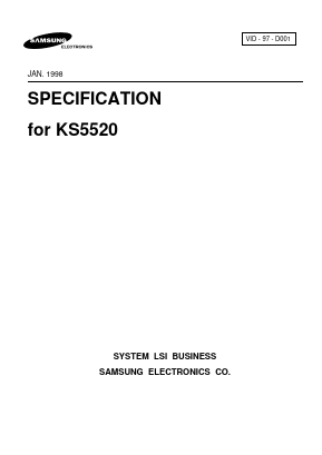 KS5520 Datasheet PDF Samsung