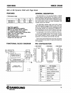KM41464AJ-12 Datasheet PDF Samsung