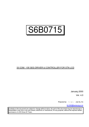 S6B0715A11-B0CY Datasheet PDF Samsung