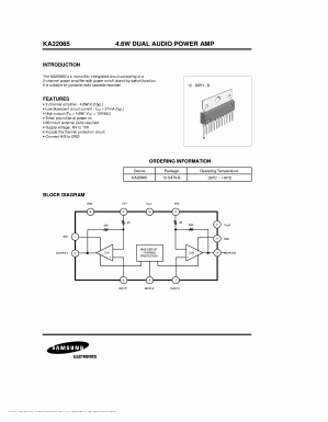 KA22065 Datasheet PDF Samsung