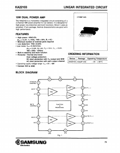 KA22103 Datasheet PDF Samsung