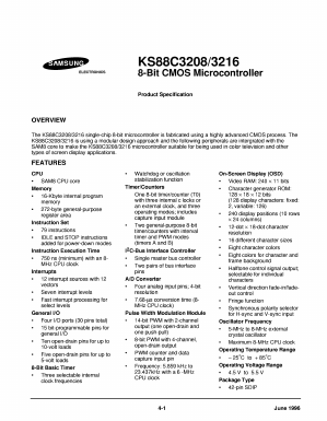 KS88C3208 Datasheet PDF Samsung