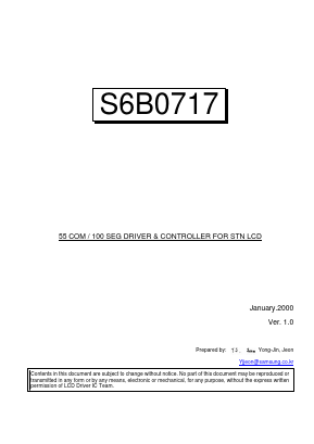 S6B0717 Datasheet PDF Samsung