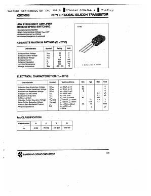 KSC1008 Datasheet PDF Samsung