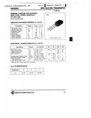C2001O Datasheet PDF Samsung