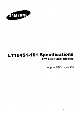 LT104S1-101 Datasheet PDF Samsung