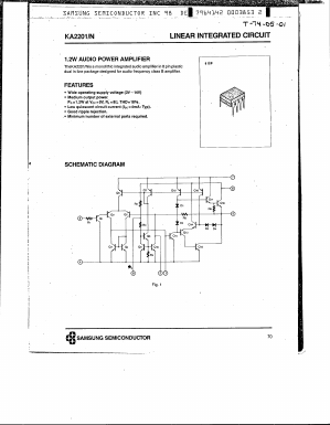 KA2201/N Datasheet PDF Samsung