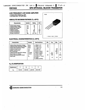 KSC1222 Datasheet PDF Samsung