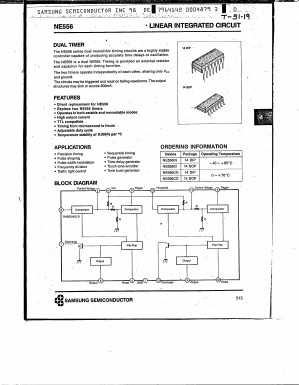 NE556 Datasheet PDF Samsung