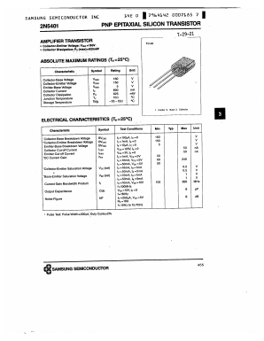 2N5401 Datasheet PDF Samsung