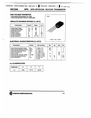 KSC1506 Datasheet PDF Samsung