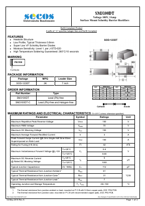 SM3100DT-C Datasheet PDF Secos Corporation.