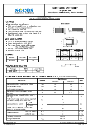 SM2150HT Datasheet PDF Secos Corporation.