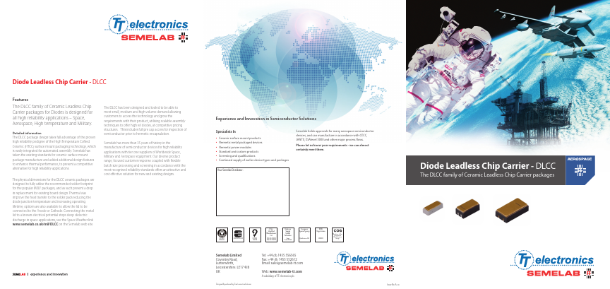 1N4148D2B_ Datasheet PDF Semelab - > TT Electronics plc 