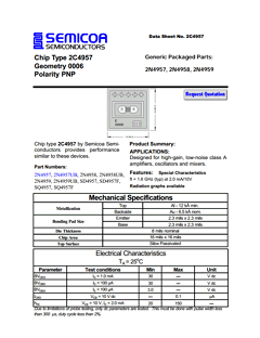 2N4957UB Datasheet PDF Semicoa Semiconductor
