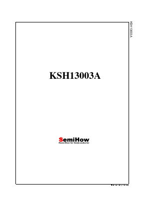 KSH13003A Datasheet PDF Semihow