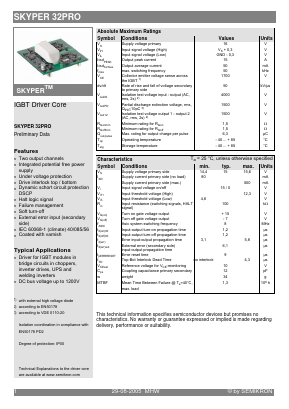 SKYPER32PRO Datasheet PDF Semikron