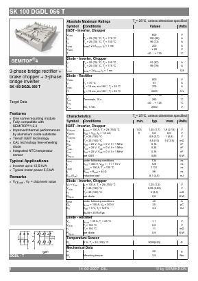 SK100DGDL066T Datasheet PDF Semikron