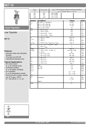 SKT10-06D Datasheet PDF Semikron