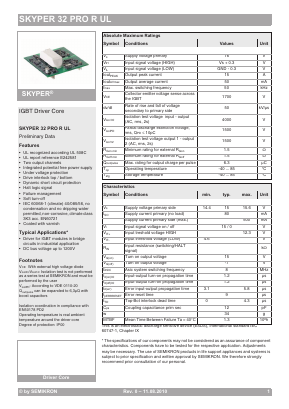 SKYPER32PRORUL Datasheet PDF Semikron