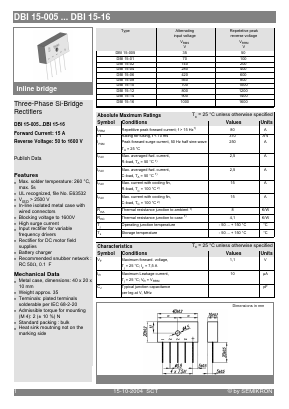 DBI15-10 Datasheet PDF Semikron